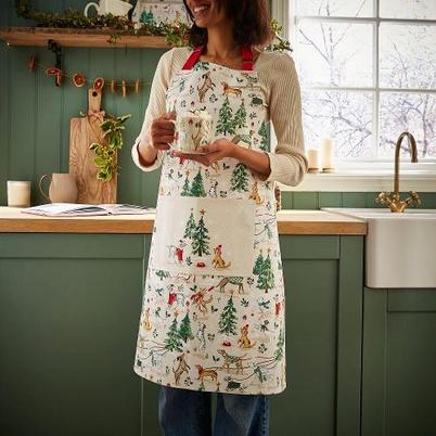 Ulster Weavers Winter Walkies Beige Cotton Apron
