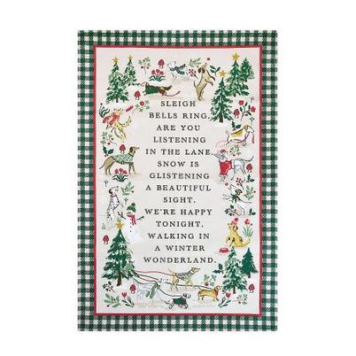 Ulster Weavers Winter Walkies Beige Tea Towel