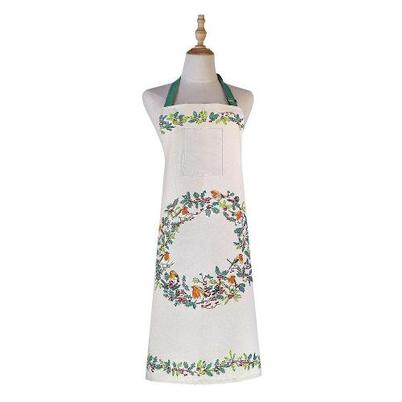 Ulster Weavers Christmas Robins Green Cotton Apron