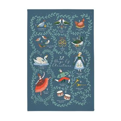 Ulster Weaver 12 Days Of Christmas Cotton Tea Towel