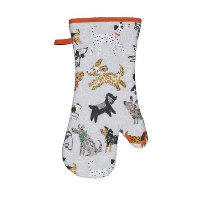 Ulster Weavers Dog Days Grey Gauntlet Oven Glove
