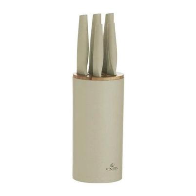 Viners Organic Natural 6pc Knife Block Set