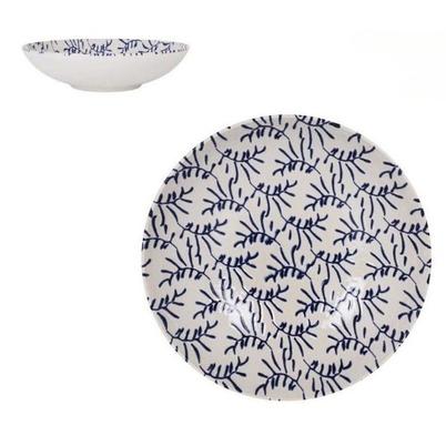 Virso Brillo Blue Flora Soup Plate 21cm