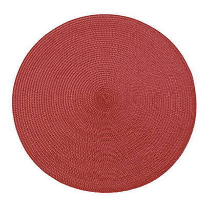 Walton & Co Circular Ribbed Placemat Merlot