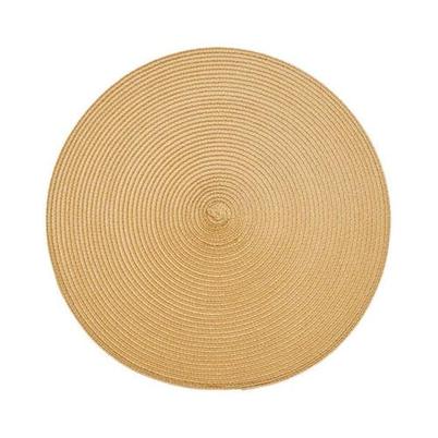 Walton & Co Circular Ribbed Placemat Golden