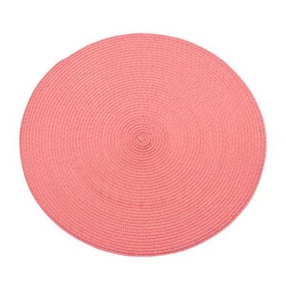 Walton & Co Circular Ribbed Placemat Tomato