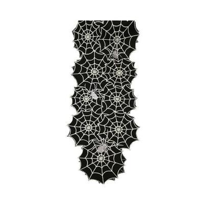 Walton & Co Embroidered Cobweb Runner