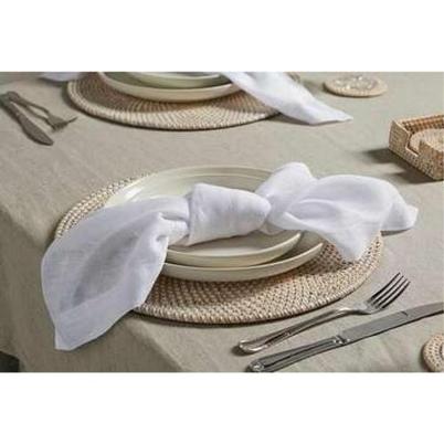 Walton & Co Rattan Placemat White 38cm  