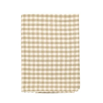 Walton & Co Gingham Tablecloth Natural