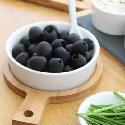 Westmark Ceramic Bowl & Bamboo Tray