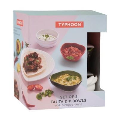 World Foods Set of 3 Fajita Dip Bowl