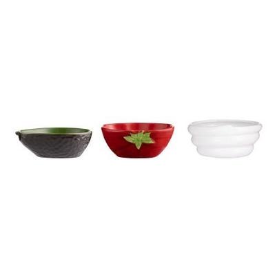 World Foods Set of 3 Fajita Dip Bowl