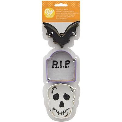 Wilton Bat Tombstone & Skull Cookie Cutters