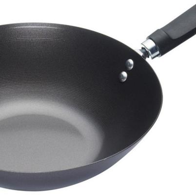 World of Flavours Oriental Carbon Steel Non-Stick Wok 30cm