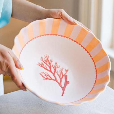 Yvonne Ellen Melamine Serving Bowl