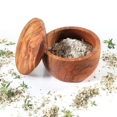 Zassenhaus Olivewood Salt Pot 7cm