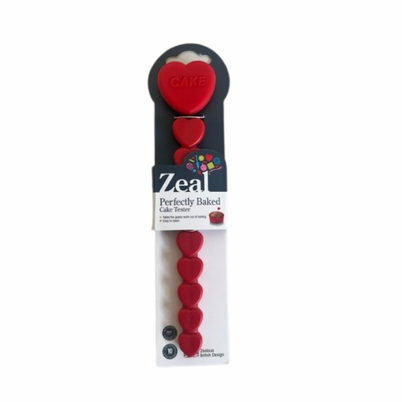 Zeal Perfect Bake Heart Cake Tester With Cover