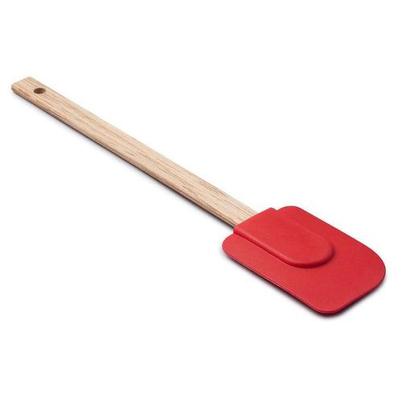 Zeal Silicone Spatula with Wooden Handle Red