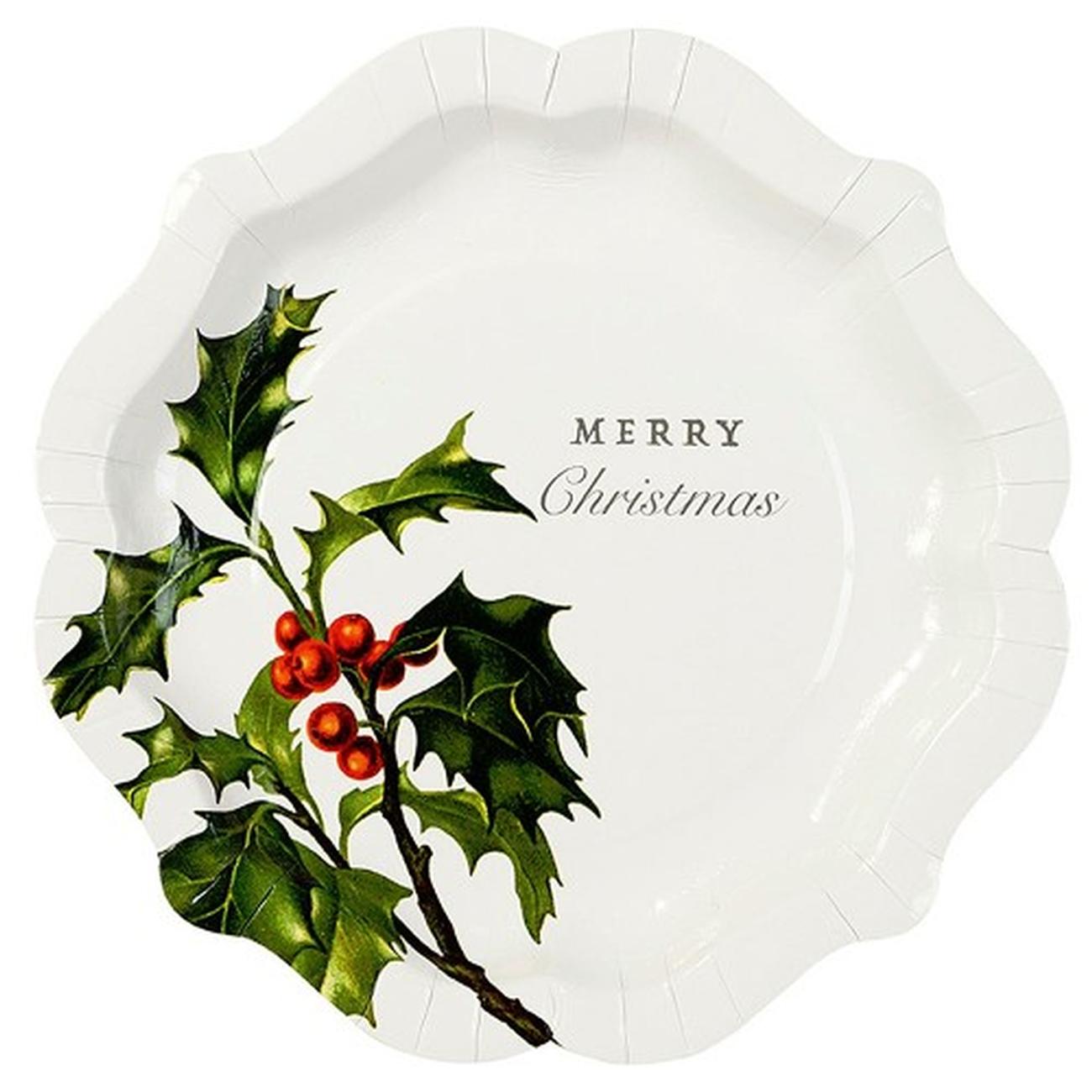 talking-tables-botanical-Christmas-paper-plates - Botanical Christmas Paper Plates
