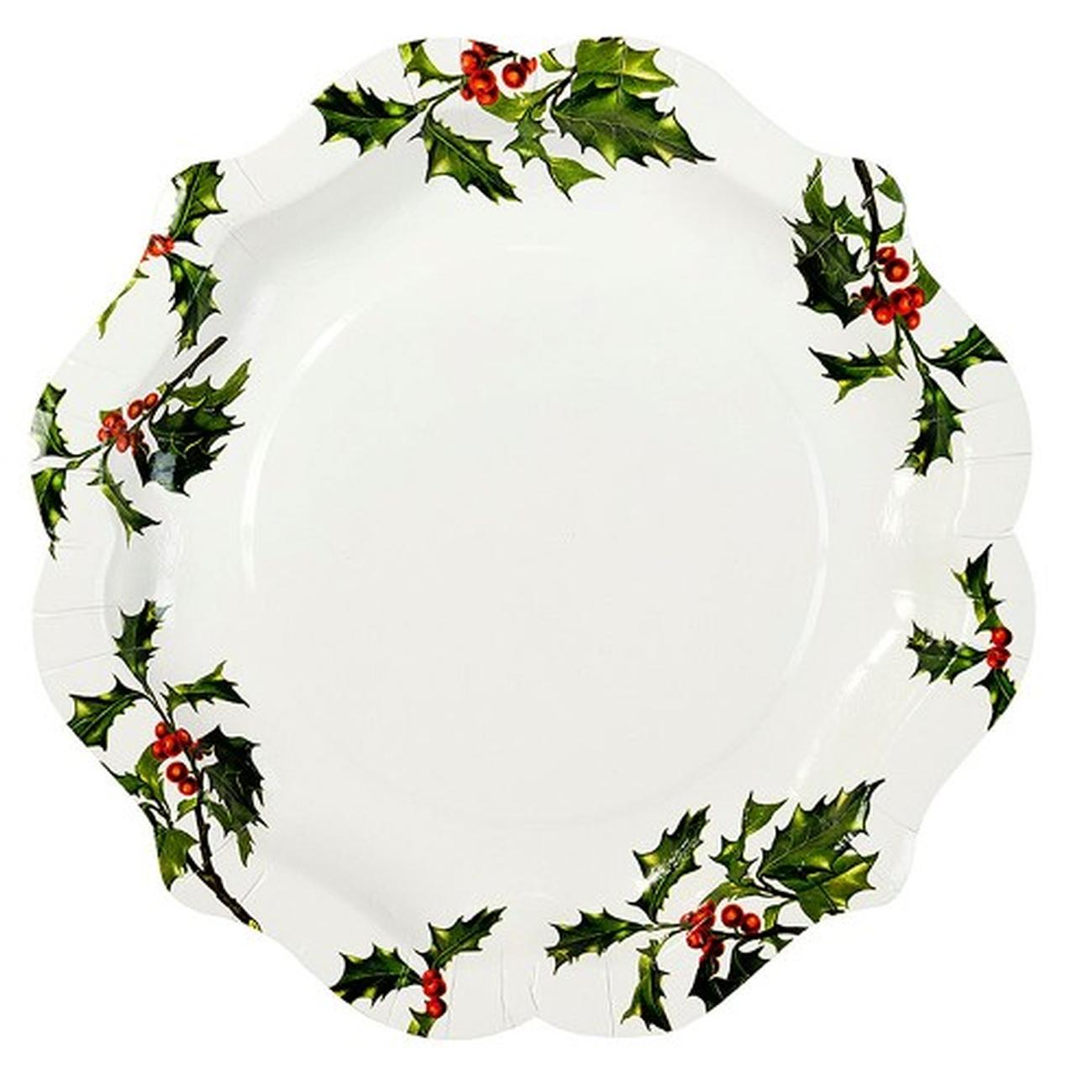 talking-tables-botanical-Christmas-paper-plates - Botanical Christmas Paper Plates