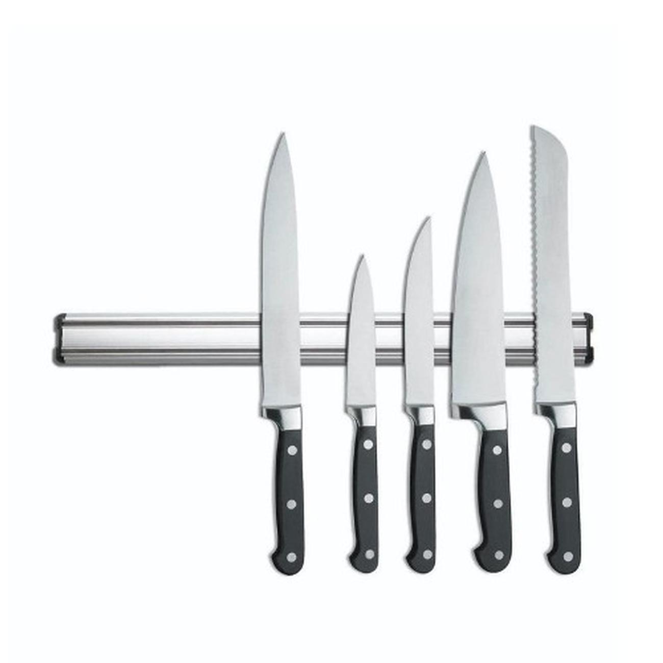 kitchencraft-deluxe-magnetic-knife-rack-45cm - KitchenCraft Deluxe Magnetic Knife Rack 45cm