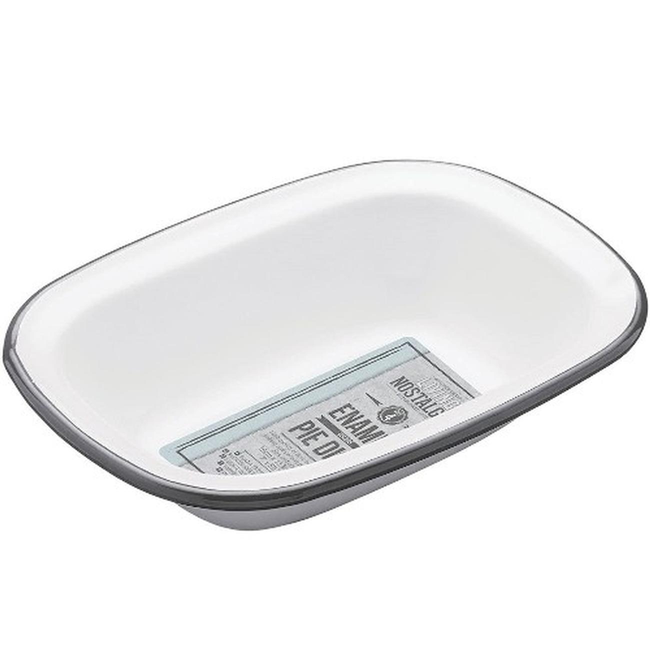 Aazon.co: KitchenCraft Living Nostalgia Enael Oblong Pie Dish, 22 X
