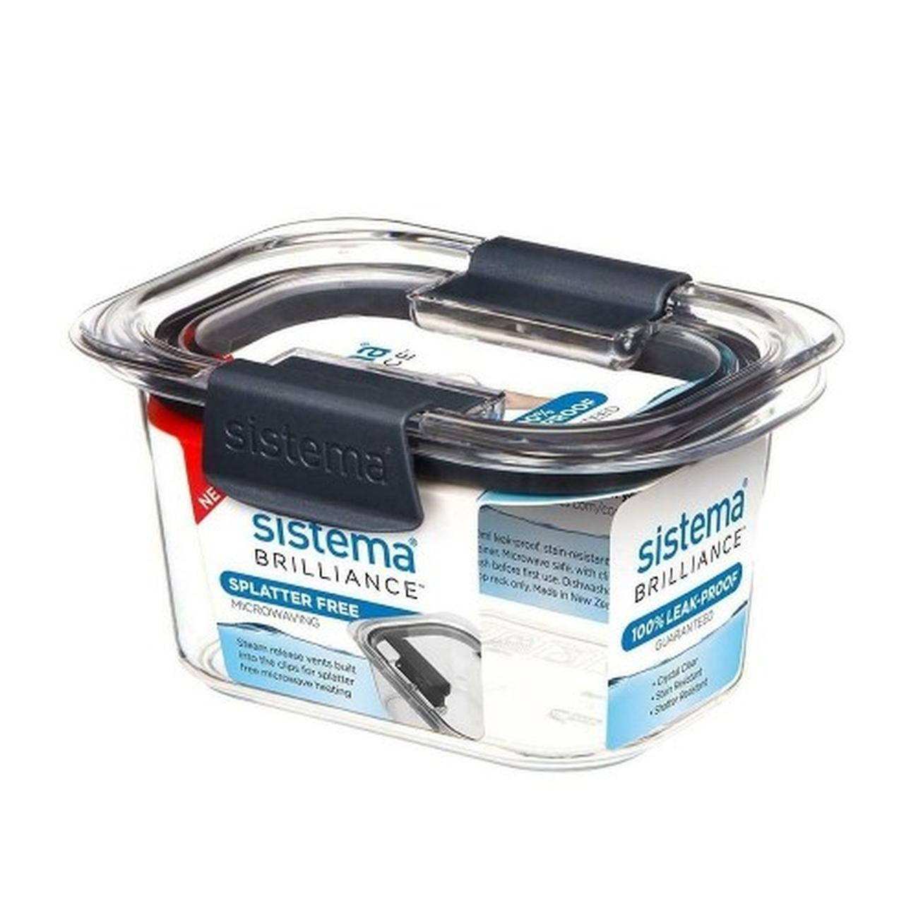 sistema-brilliance-380ml-food-container - Sistema Brilliance Storage Container 380ml