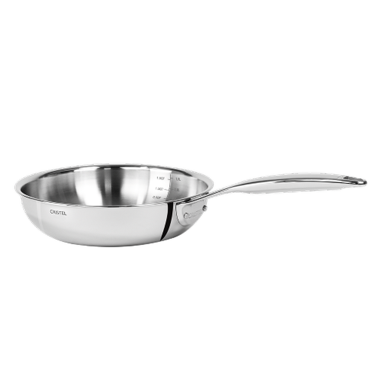 CRISTEL 3-Ply Stainless Steel Saucepan Set (16, 18 and 20cm) with