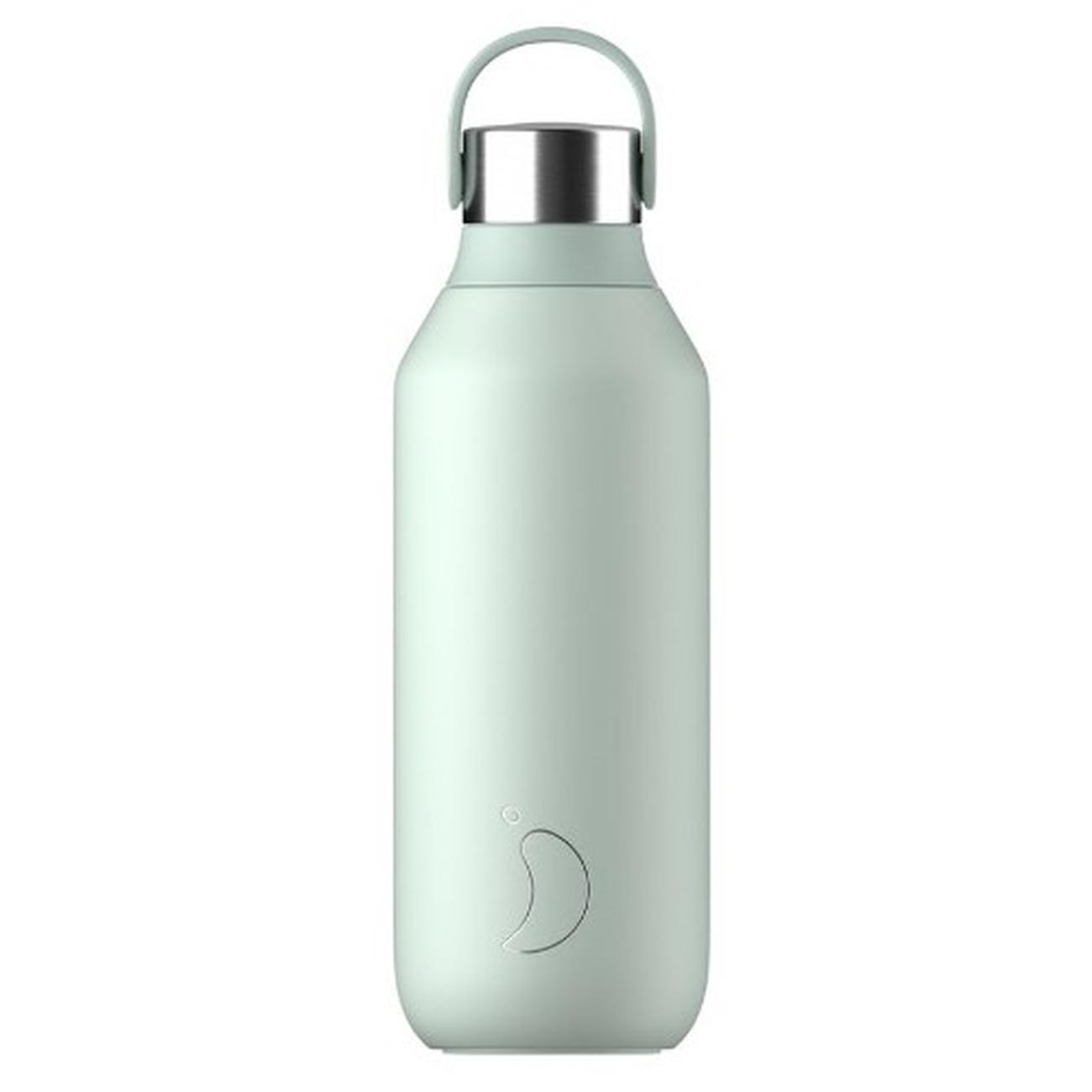 chillys-series-2-bottle-500ml-lichen-mint-green - Chilly's Series 2 Water Bottle 500ml Lichen