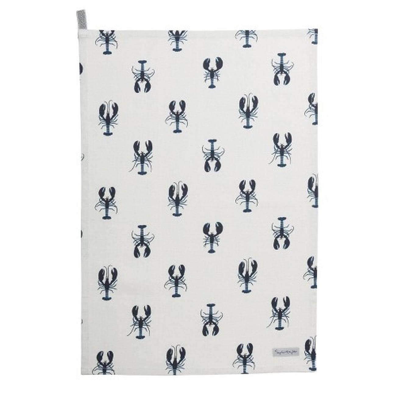 sophie-allport-lobster-tea-towel - Sophie Allport Lobster Tea Towel