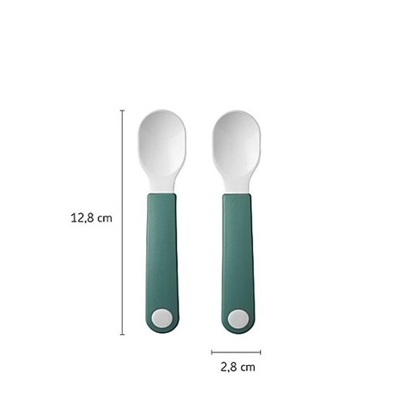 mepal-mio-trainer-spoons-set-of-2-deep-pink - Mepal Mio Practice Spoons 2pc Set Deep Pink