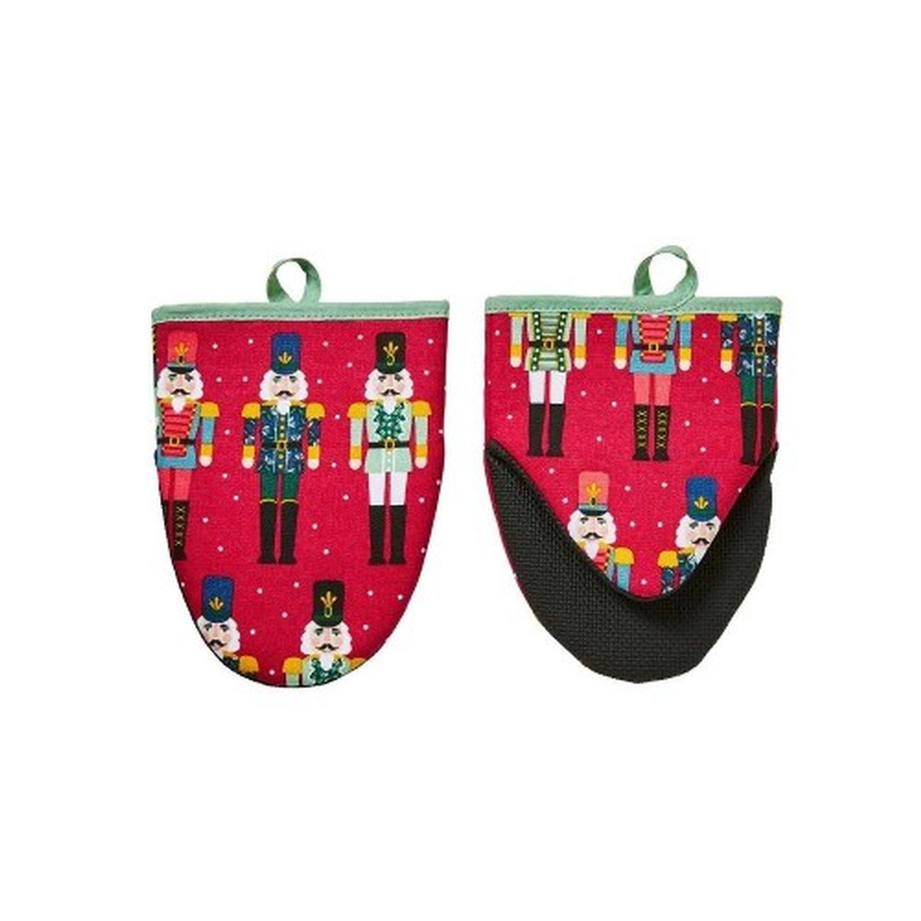 ulster-weavers-recycled-cotton-micro-oven-mitts-nutcracker-parade-Christmas - Ulster Weavers Nutcracker Parade Recycled Cotton Micro Oven Mitts