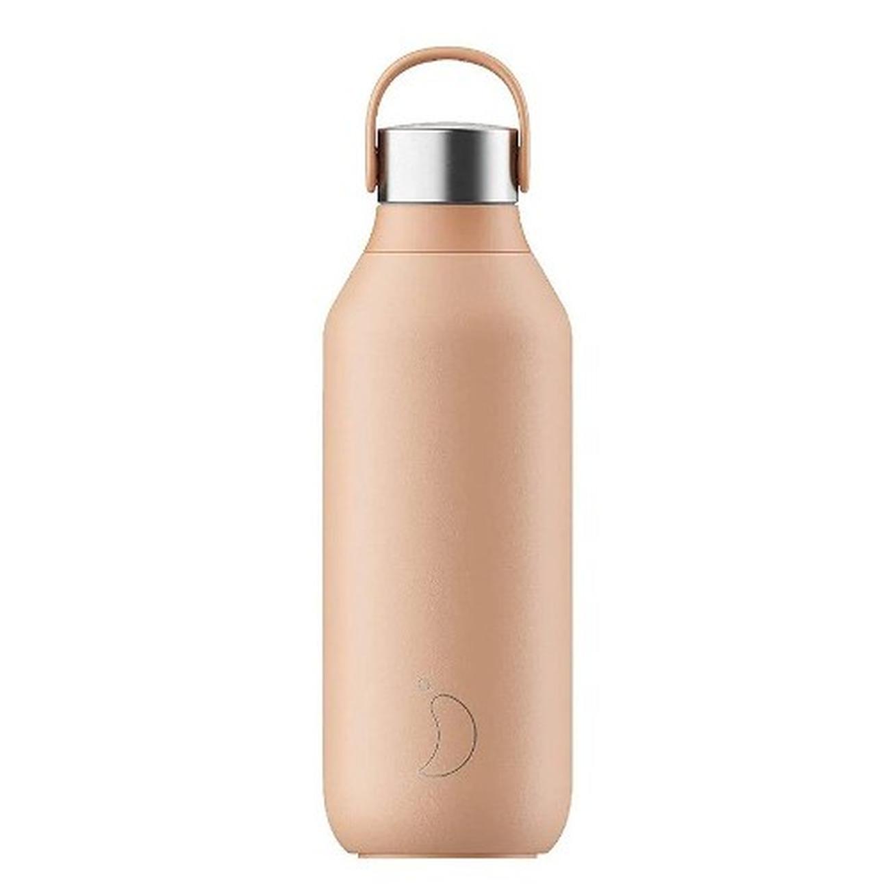 chillys-series-2-bottle-500ml-peach-orange - Chilly's Series 2 Water Bottle 500ml Peach