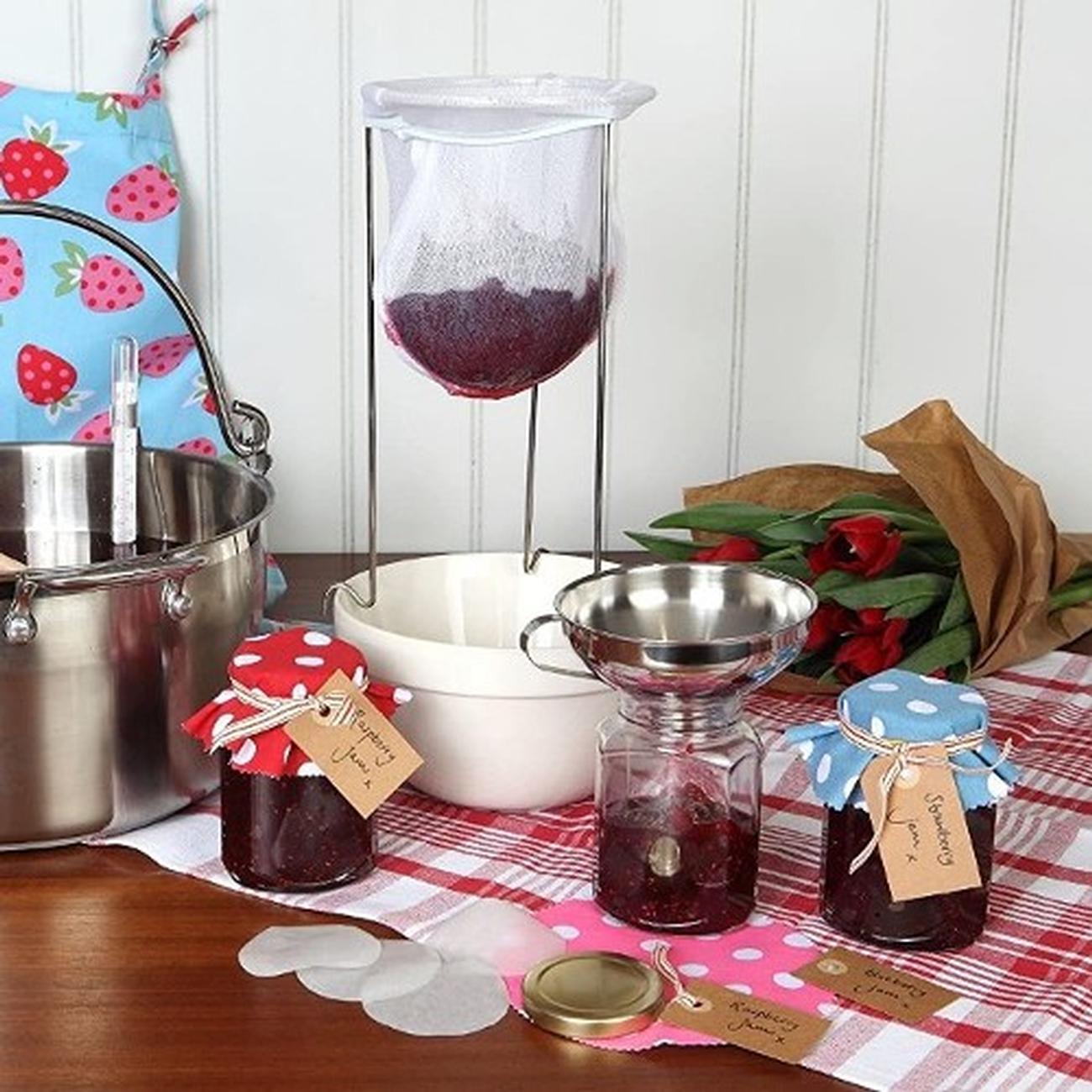 dexam-jam-jelly-strainer-set-with-stand - Dexam Jam & Jelly Strainer Set with Stand