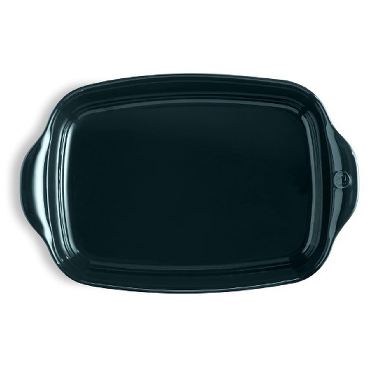 emile-henry-rectangular-baking-dish-large-navy-blue - Emile Henry Ocean Blue Rectangular Oven Dish Large