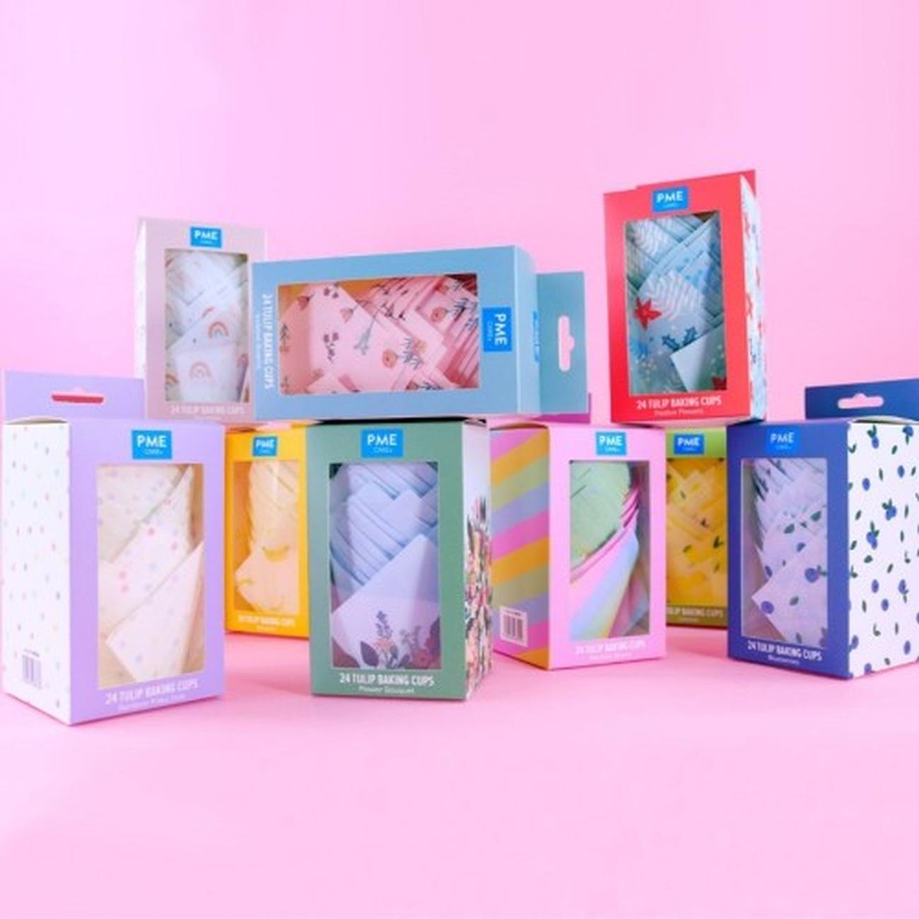 pme-24-banana-tulip-muffin-cases - PME 24 Banana Tulip Muffin Cases