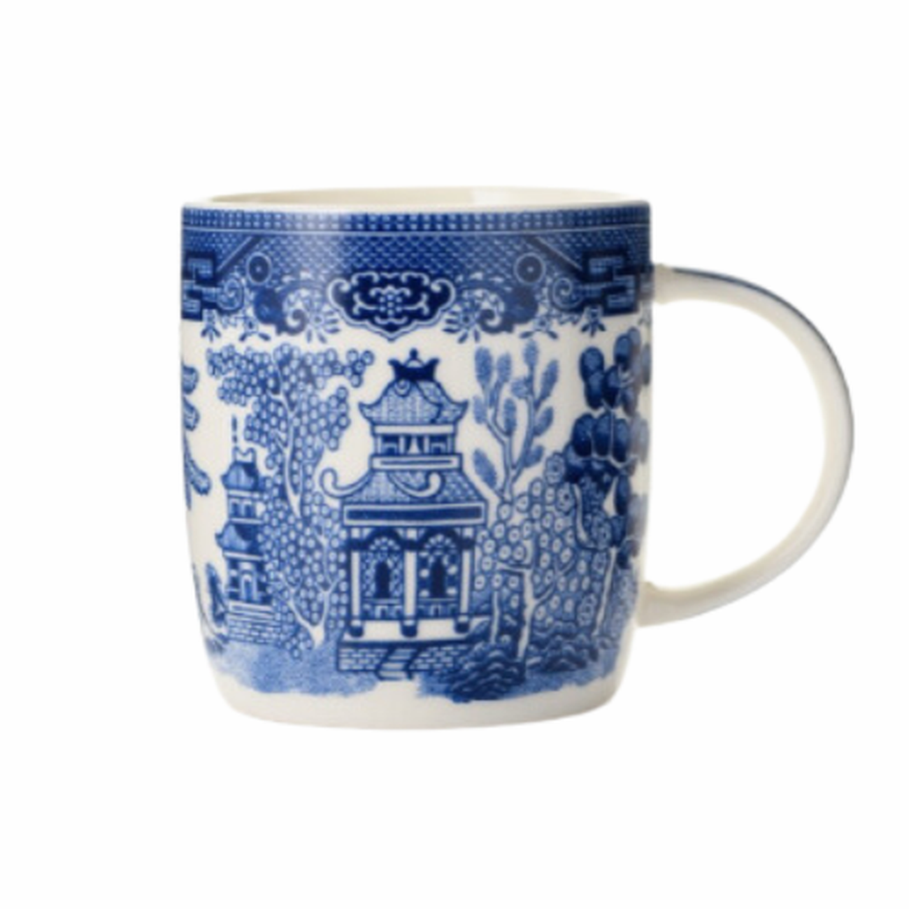 churchill-blue-willow-barrell-mug-12oz - Churchill Blue Willow Barrell Mug 12oz