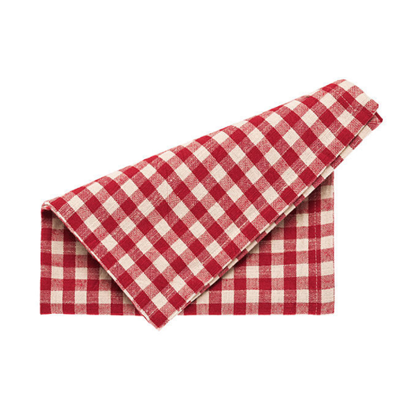 walton-gingham-red-napkin-set4 - Walton & Co Gingham Napkins Red Set of 4