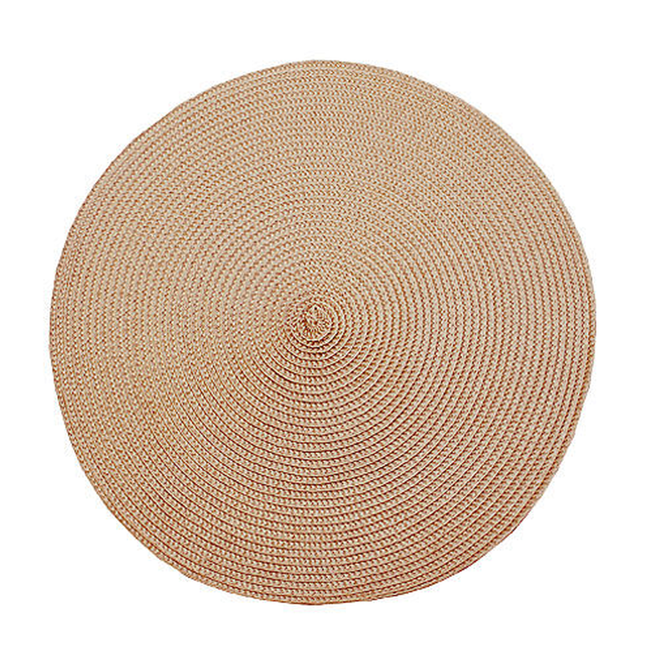 walton-spice-placemat-ribbed-35cm - Walton & Co Circular Ribbed Placemat Pink Spice