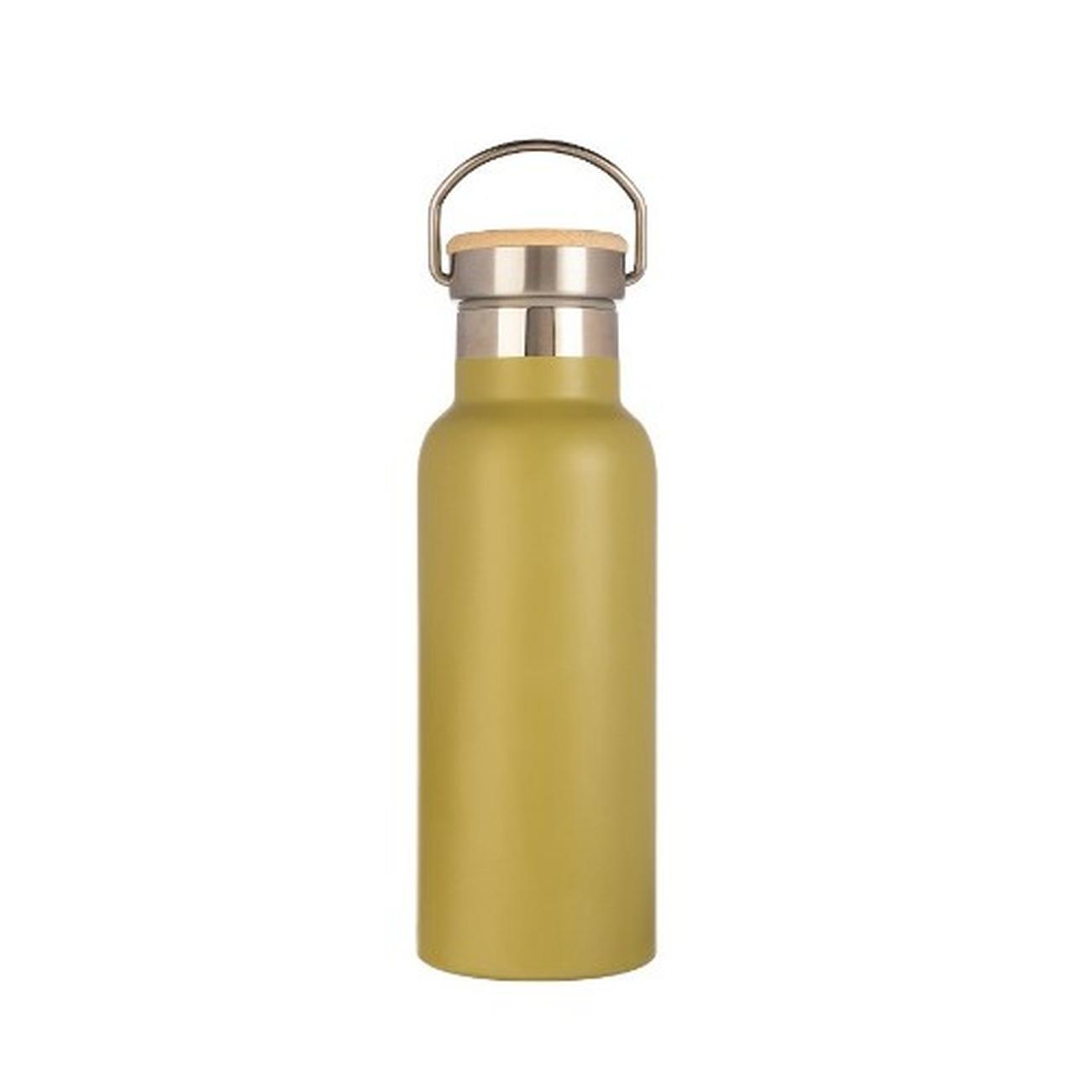 again-dw-bottle-bamboo-olive - &Again Double Walled 500ml Bottle Bamboo Olive