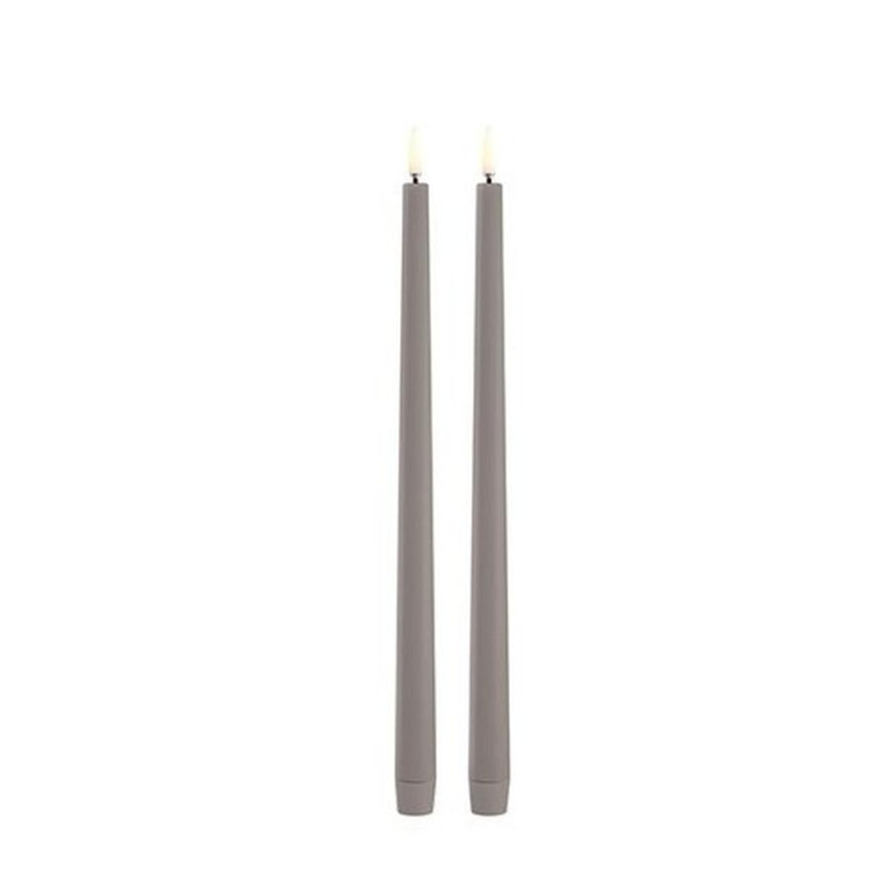 uyuni-led-slim-taper-canlde-sandstone-smooth - Uyuni Lighting Slim Taper Candle Sandstone Smooth Set of 2