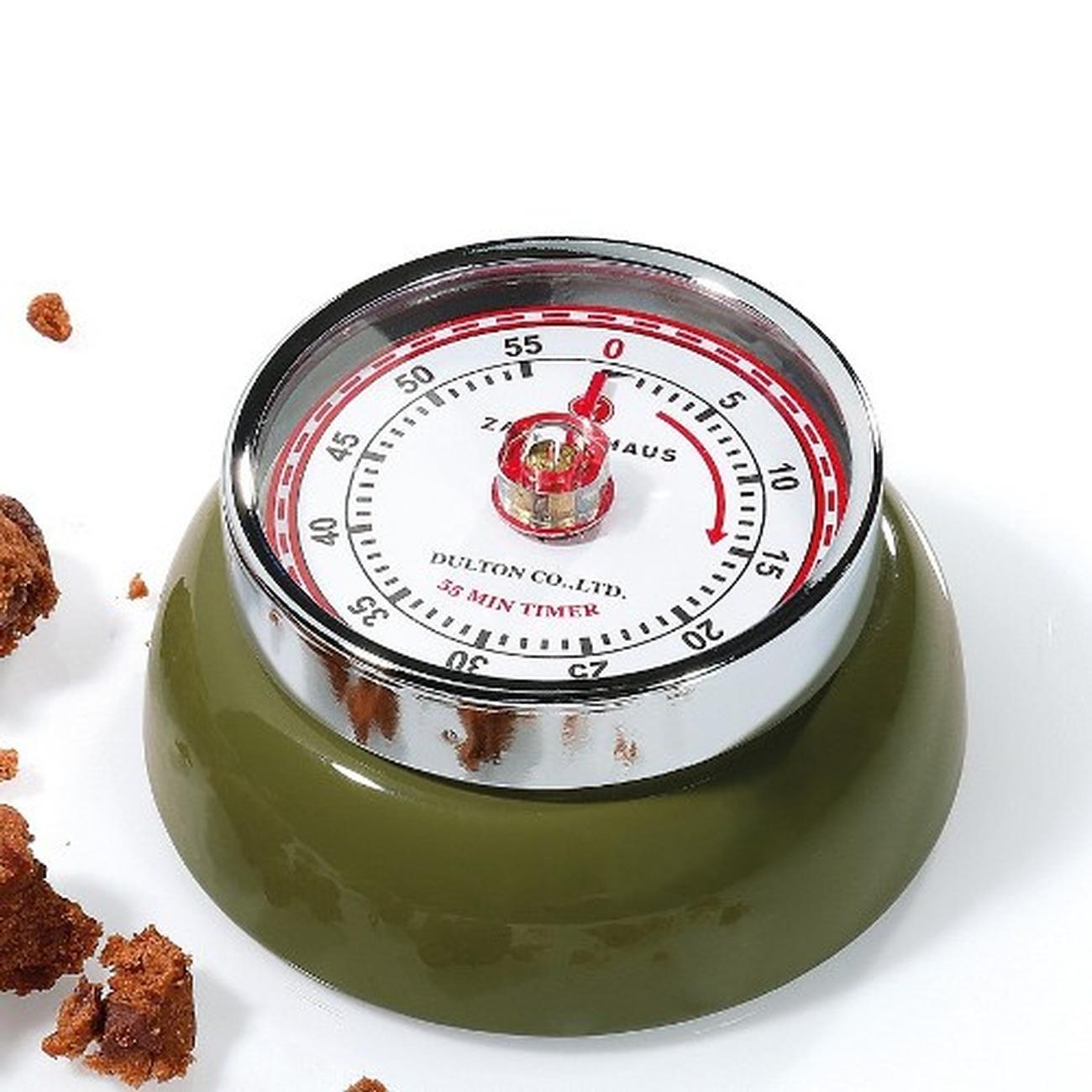 zassenhaus-olivegreen-kitchen-timer-speed - Zassenhaus Olivegreen Kitchen Timer Speed