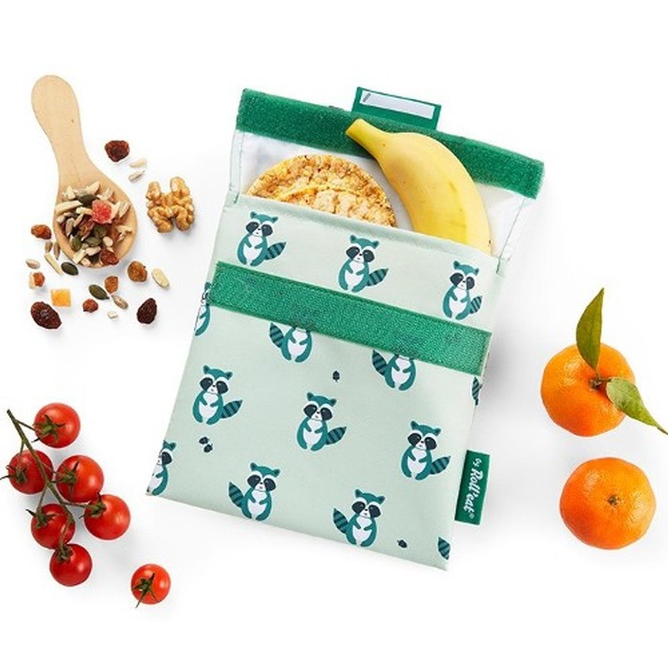 snack-n-go-reusable-snack-bag-raccoon - Roll'eat Boc-n-Roll Raccoon 