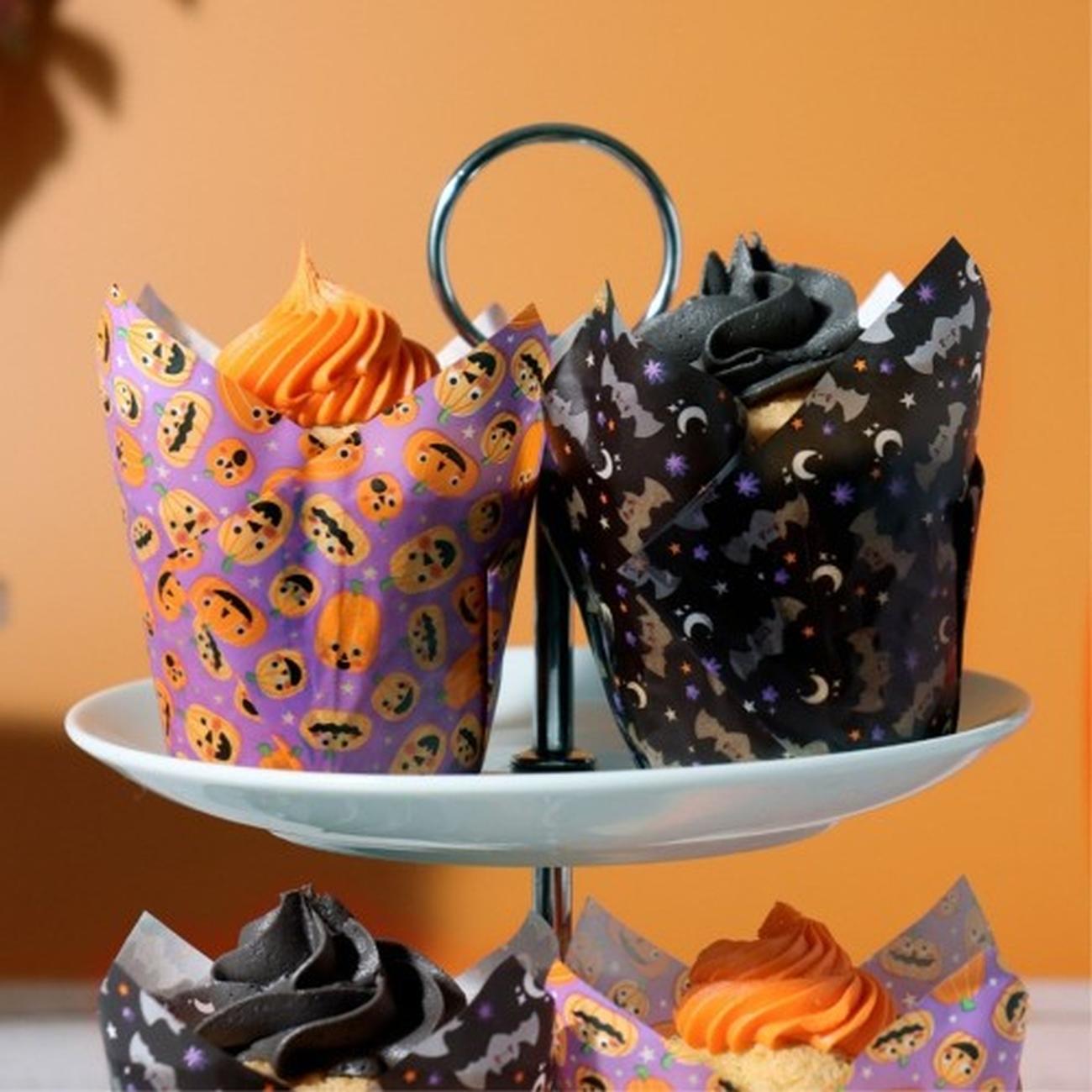 pme-pumpkin-party-halloween-tulip-muffin-cases - PME Pumpkin Party Halloween Tulip Muffin Cases