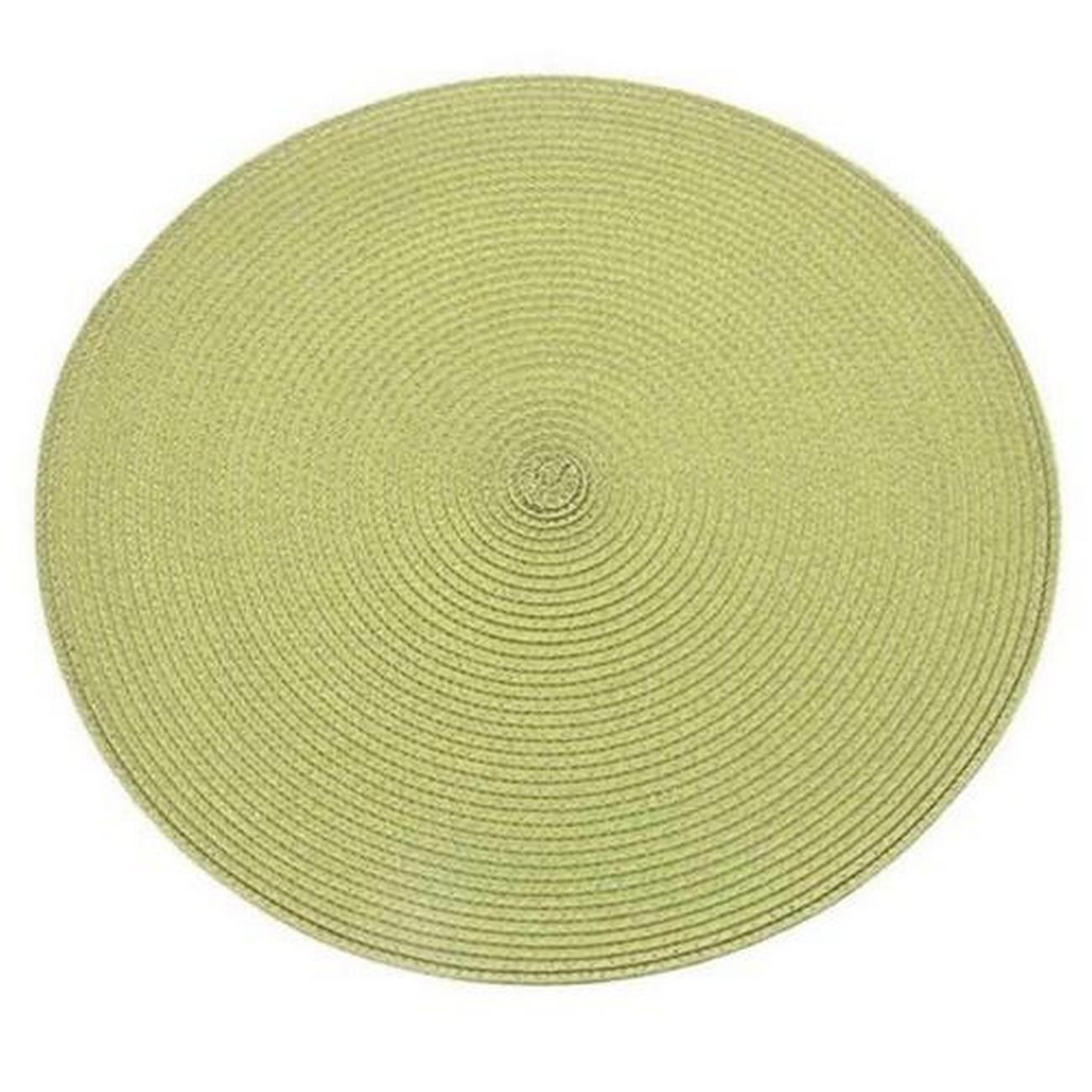 walton-co-circular-ribbed-placemat-apple-35cm - Walton & Co Circular Ribbed Placemat Apple