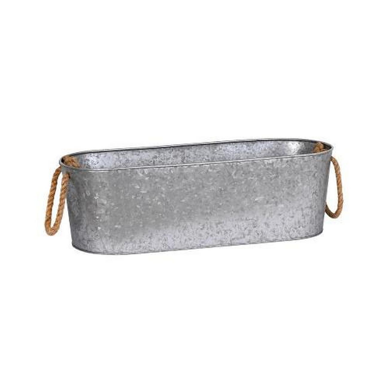garden-trading-wendlebury-oval-drinks-bucket-galvanised-steel - Garden Trading Wendlebury Oval Drinks Bucket Galvanised Steel
