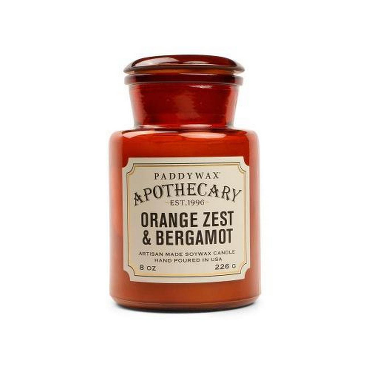 paddywax-apothecary-glass-jar-candle-orange-zest-bergamot-226g - Paddywax Apothecary Glass Jar Candle Orange Zest & Bergamot