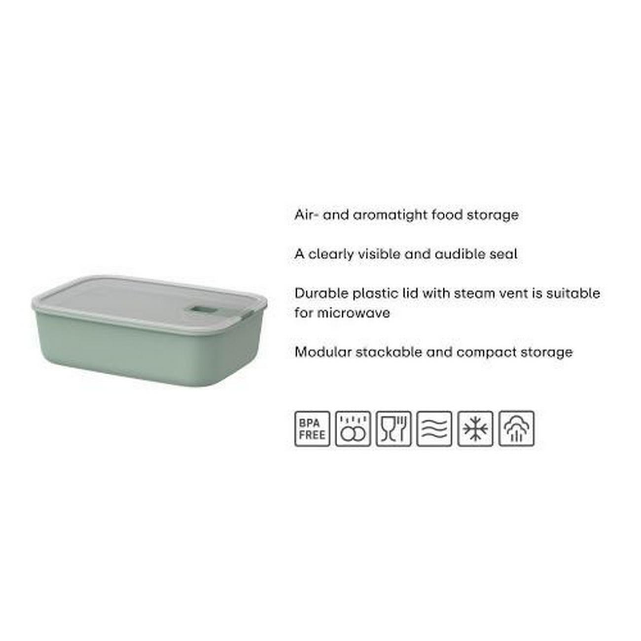 mepal-easy-clip-food-storage-box-1000ml-nordic-sage - Mepal Easy Clip Food Storage Box 1000ml-Nordic Sage