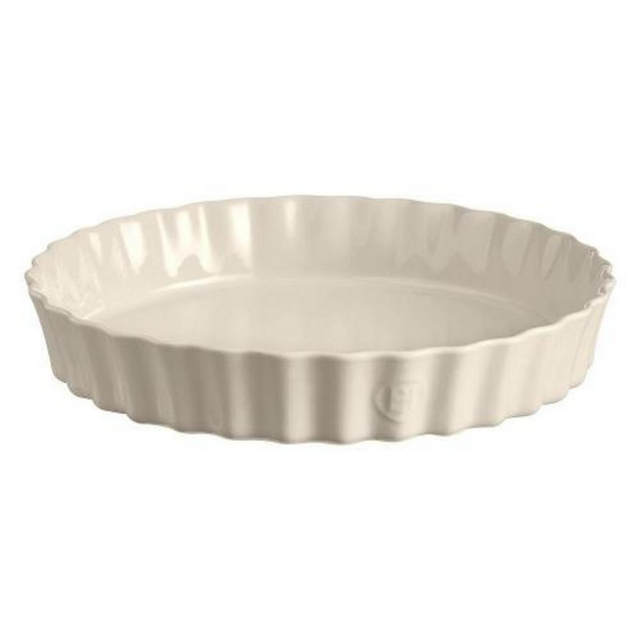 emile-henry-deep-flan-dish-cream-32cm - Emile Henry Deep Flan Dish Cream 32cm