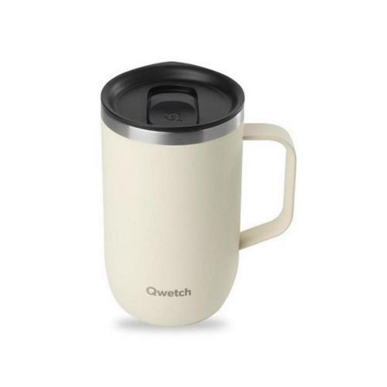 qwetch-insulated-mug-with-filter-matt-sand-470ml - Qwetch Insulated Mug with Filter Matt Sand 470ml